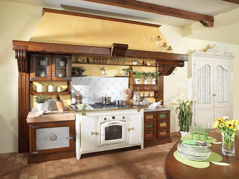 Country Style Kitchen of interior design