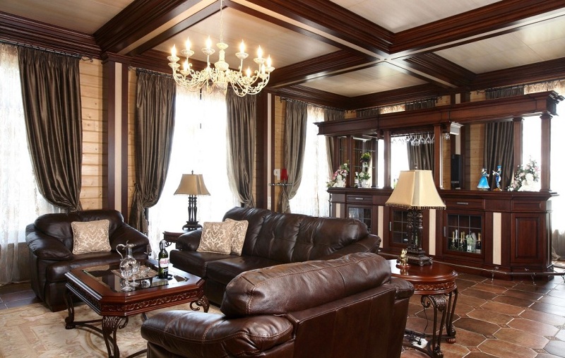English style in the interior of the Apartment
