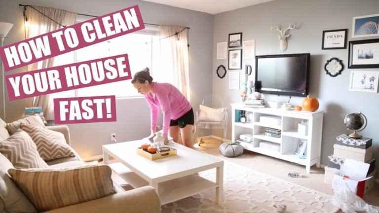 How to clean house fast and easy