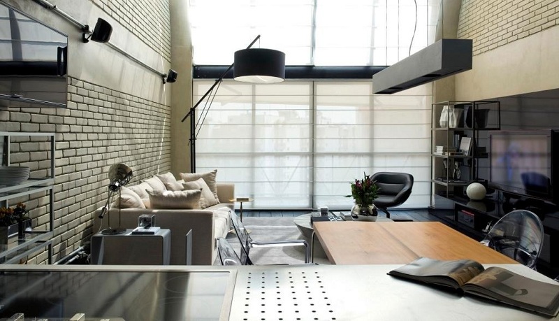 Loft Style In The Interior Of The Apartment