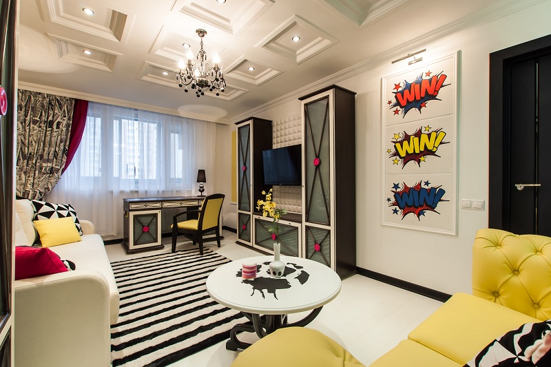 Style Pop Art In The Interior Of The Apartment