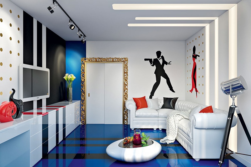 Style Pop Art In The Interior Of The Apartment