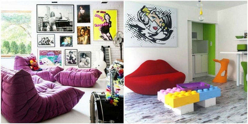 Style Pop Art In The Interior Of The Apartment