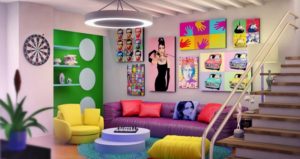 Style Pop Art In The Interior Of The Apartment