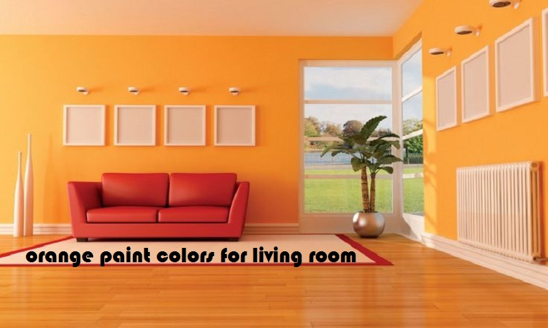 10 Ideas of orange paint colors for living room