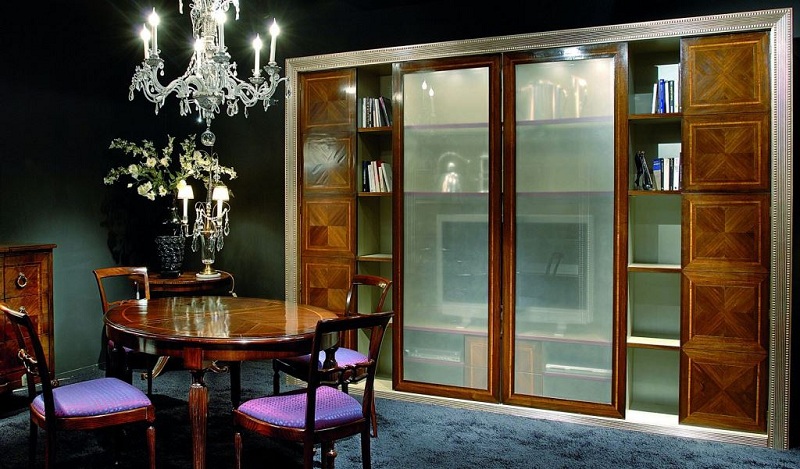 Bookcases In The Living Room Interior