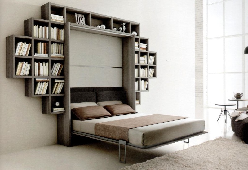 Bookcases In The Living Room Interior