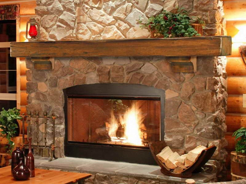 The Hearth Of A Cozy Home - A Fireplace Made Of Natural Stone