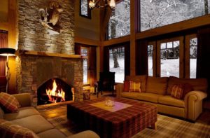 The Hearth Of A Cozy Home - A Fireplace Made Of Natural Stone