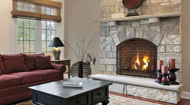 The Hearth Of A Cozy Home - A Fireplace Made Of Natural Stone