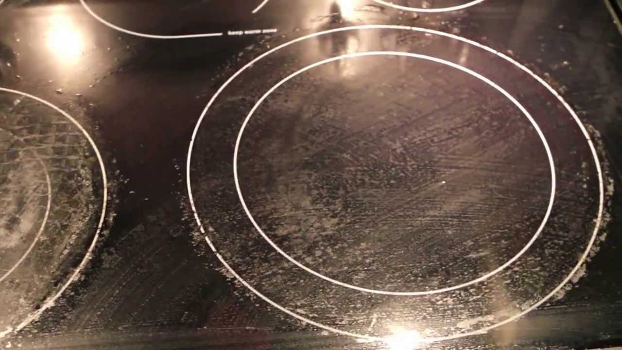 clean glass ceramic hob