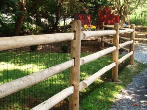 round wood fence posts near me