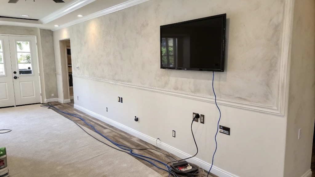 What is the best way to cover electric cables in the wall