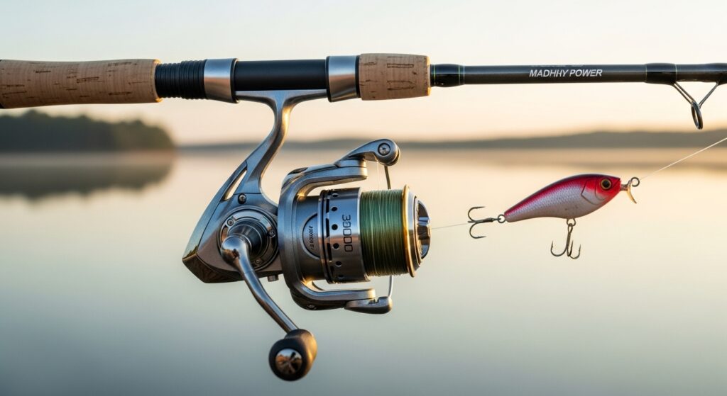 What is the best rod action for bass fishing with a spinning combo