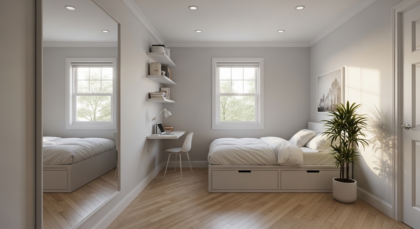 Combining antique wood table with contemporary chairs