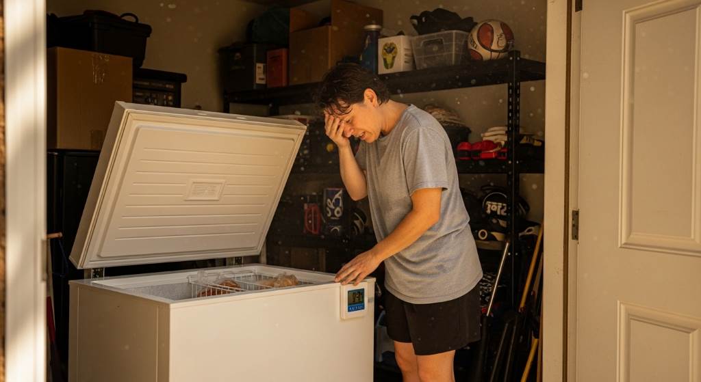 Garage freezer shutting off in Dallas Texas during summer heat